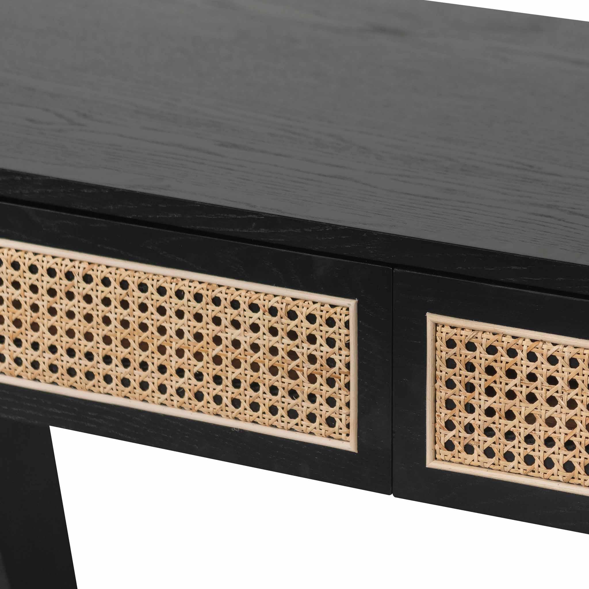 Kate 1.2m Home Office Desk - Full Black - Furniture Castle