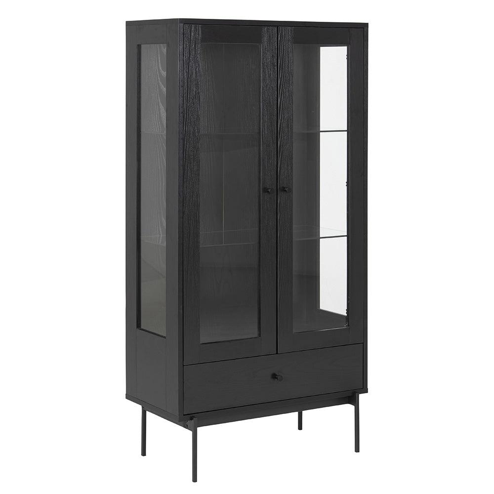 KREMAN Display Unit 75cm - Black - Furniture Castle