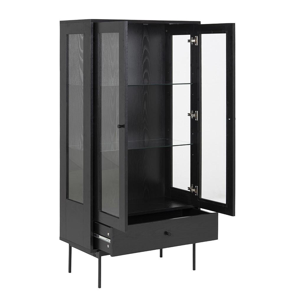 KREMAN Display Unit 75cm - Black - Furniture Castle