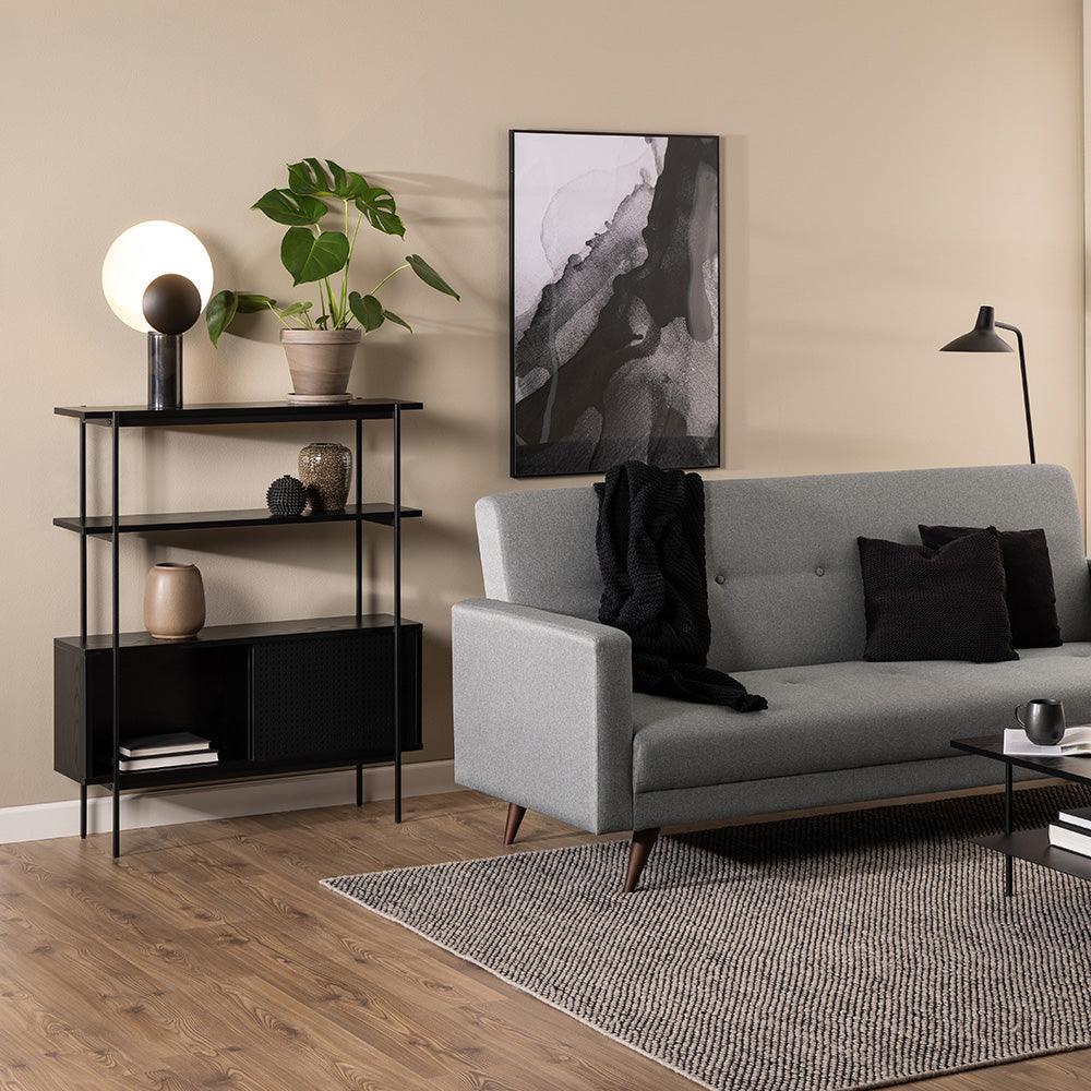 KREMAN Display Unit 94cm - Black - Furniture Castle