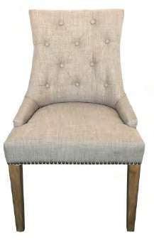 Lavante Monte Fabric Dining Chair Beige - Furniture Castle