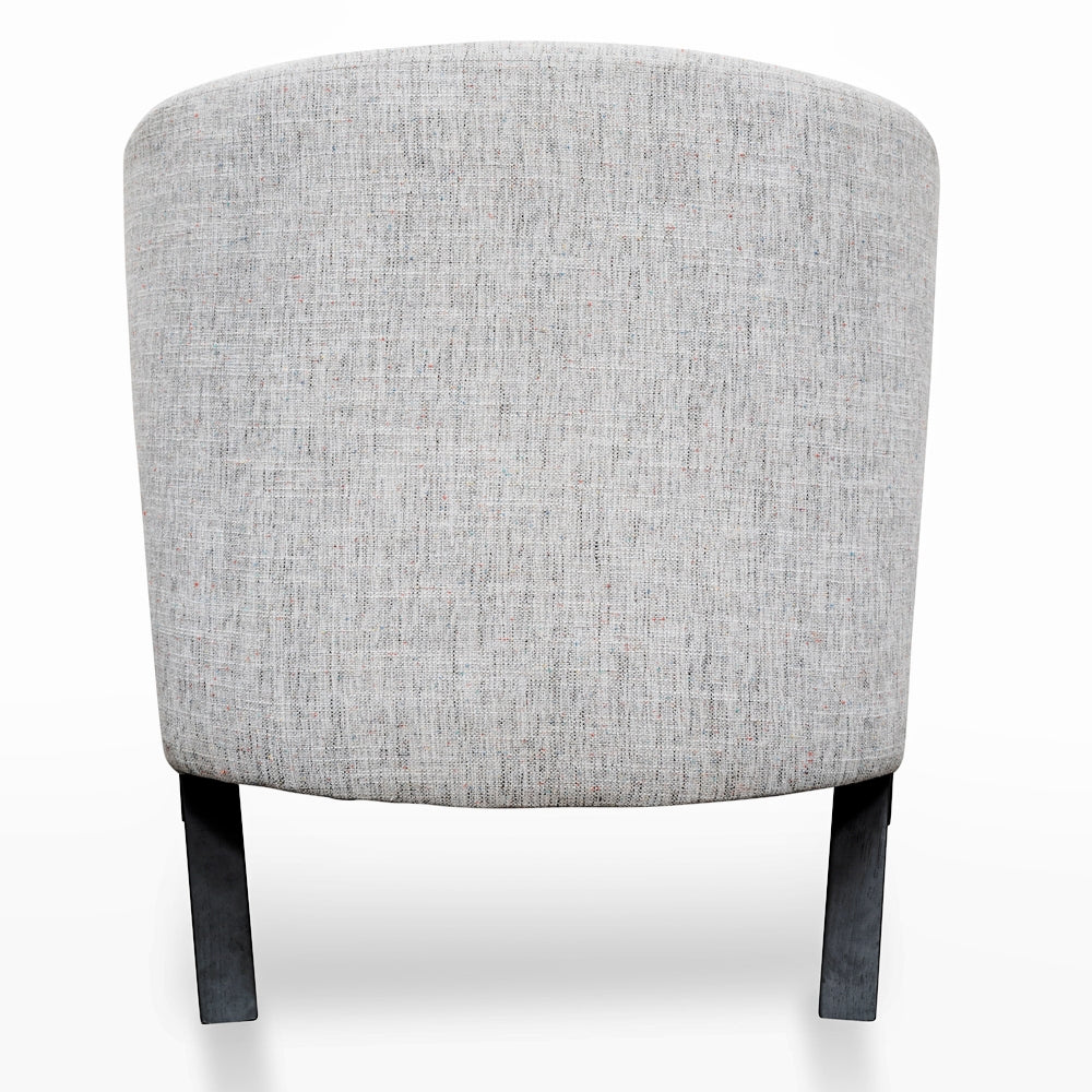 FC Armchair - Light Spec Grey - Black Oak