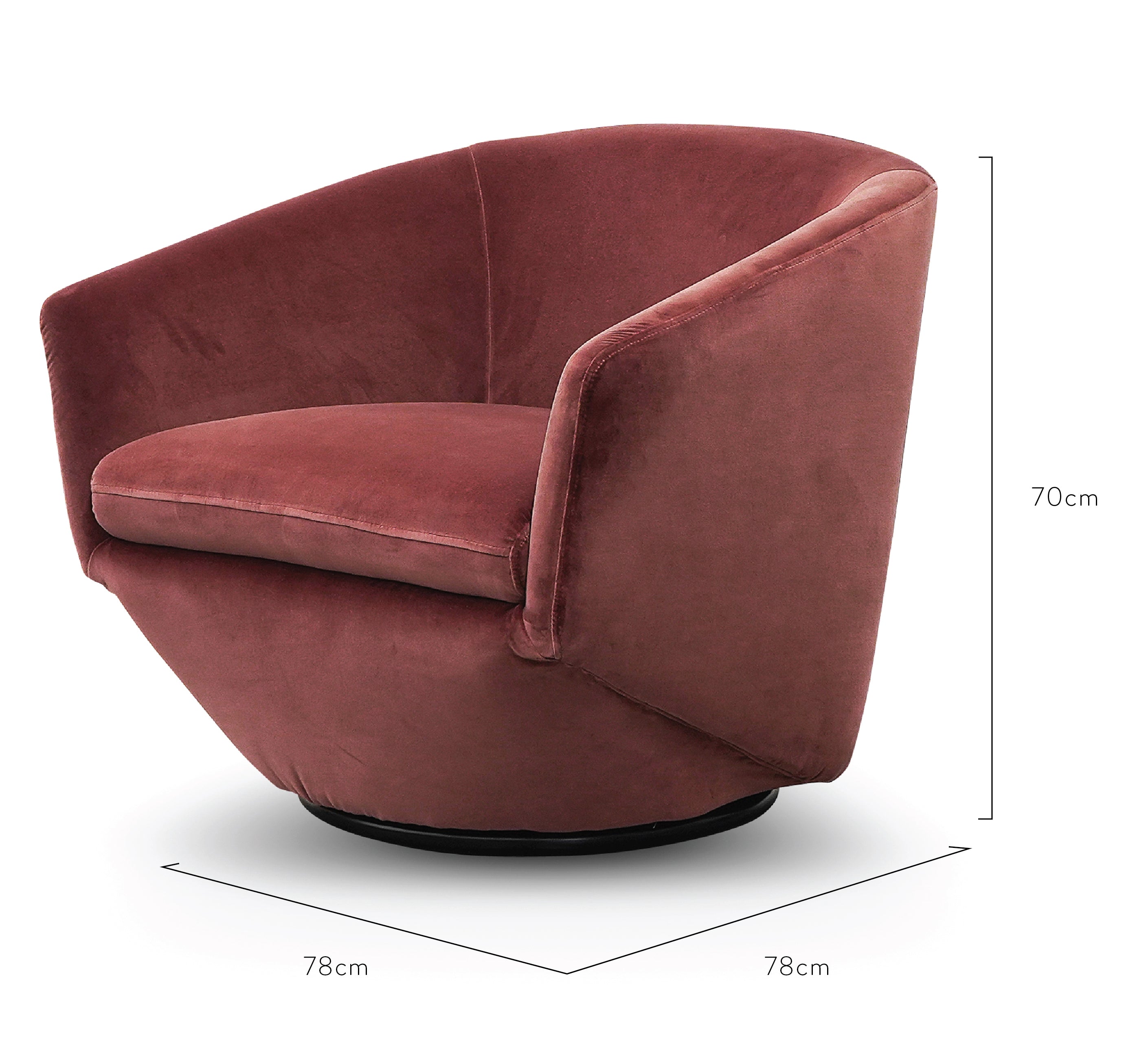 FC Lounge Chair - Blood Orange