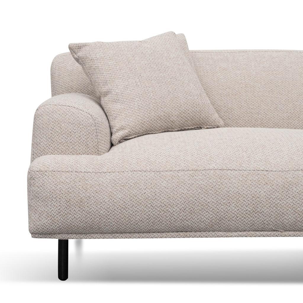 LC8838-CA 3 Seater Right Chaise Fabric Sofa - Sterling Sand - Furniture Castle