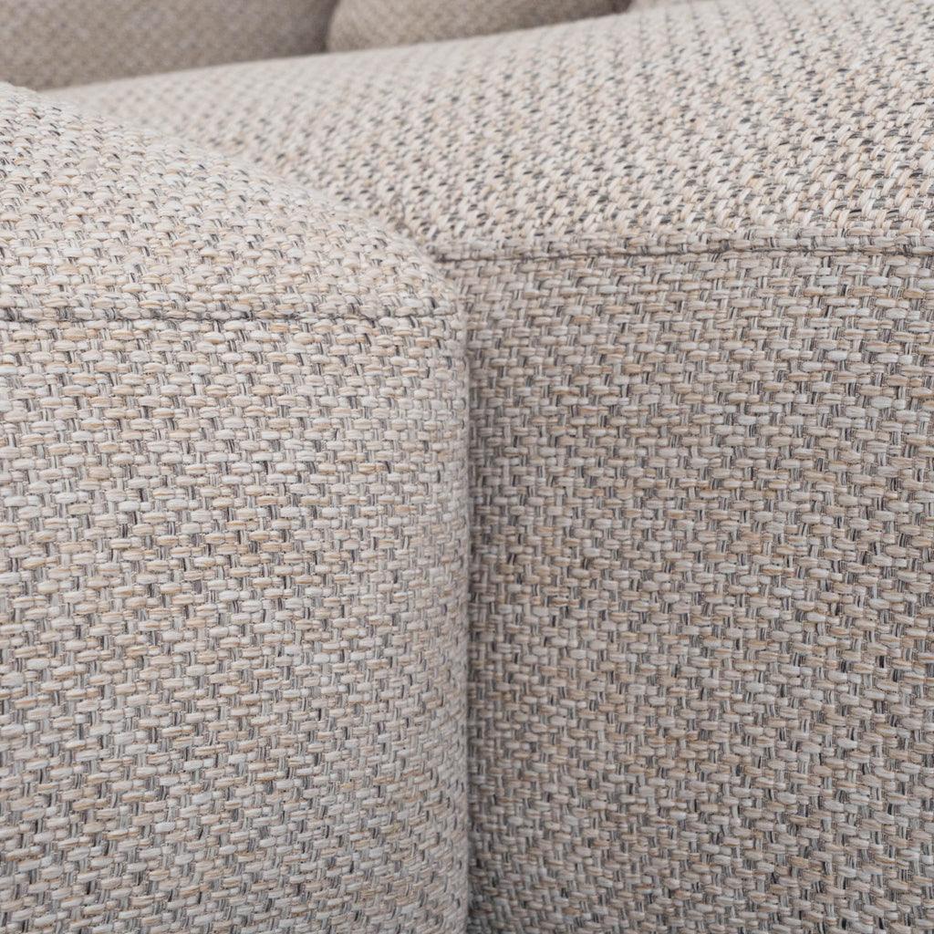 LC8838-CA 3 Seater Right Chaise Fabric Sofa - Sterling Sand - Furniture Castle