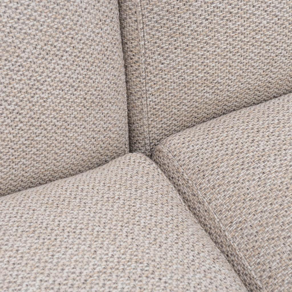 LC8838-CA 3 Seater Right Chaise Fabric Sofa - Sterling Sand - Furniture Castle