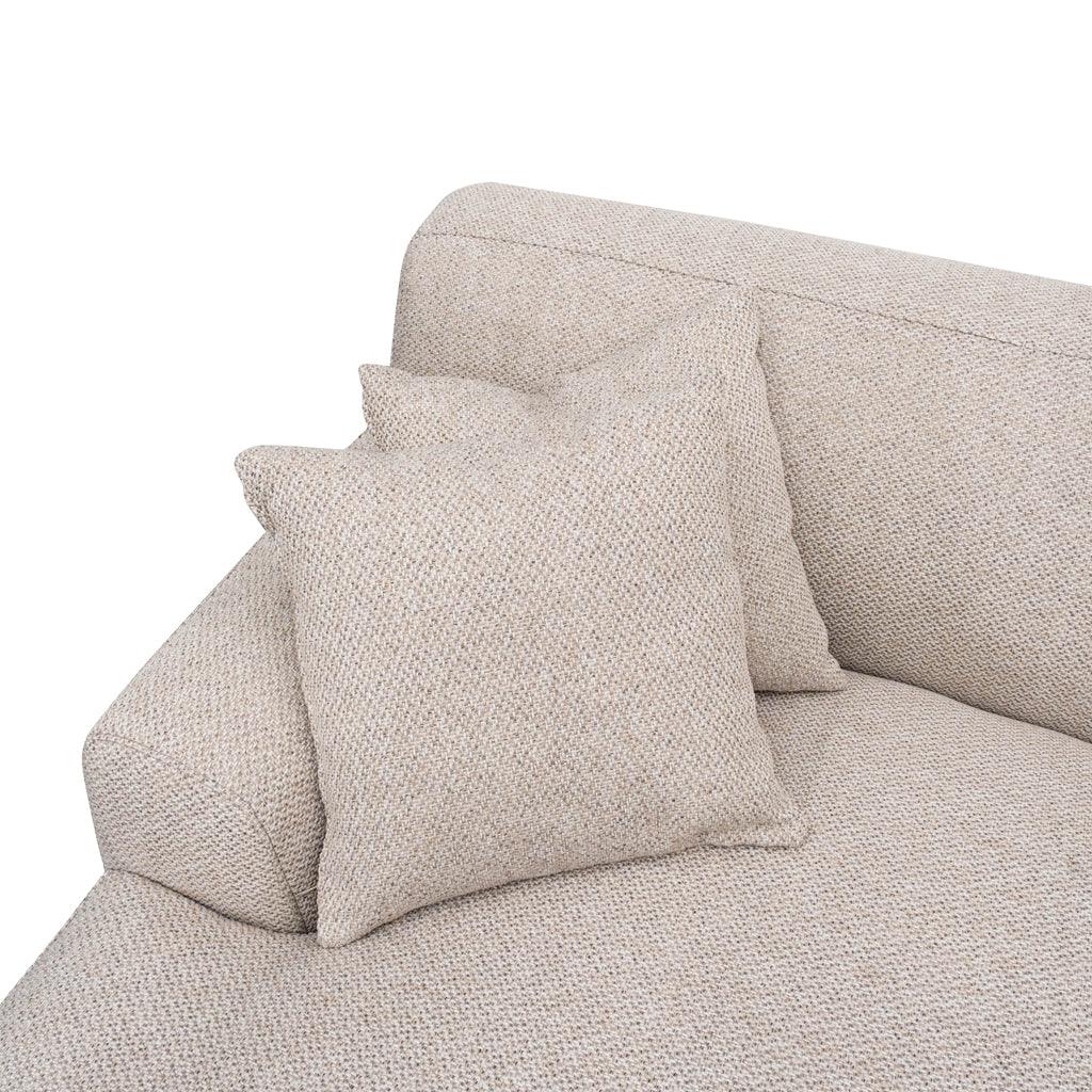 LC8839-CA 3 Seater Left Chaise Sofa - Sterling Sand - Furniture Castle