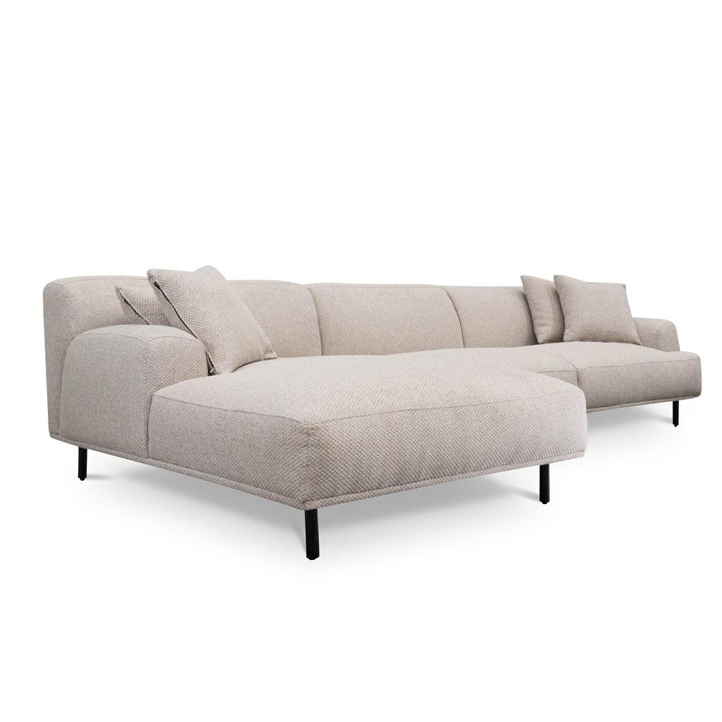 LC8839-CA 3 Seater Left Chaise Sofa - Sterling Sand - Furniture Castle
