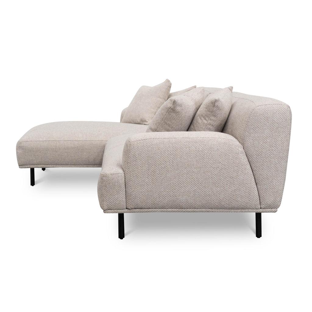 LC8839-CA 3 Seater Left Chaise Sofa - Sterling Sand - Furniture Castle