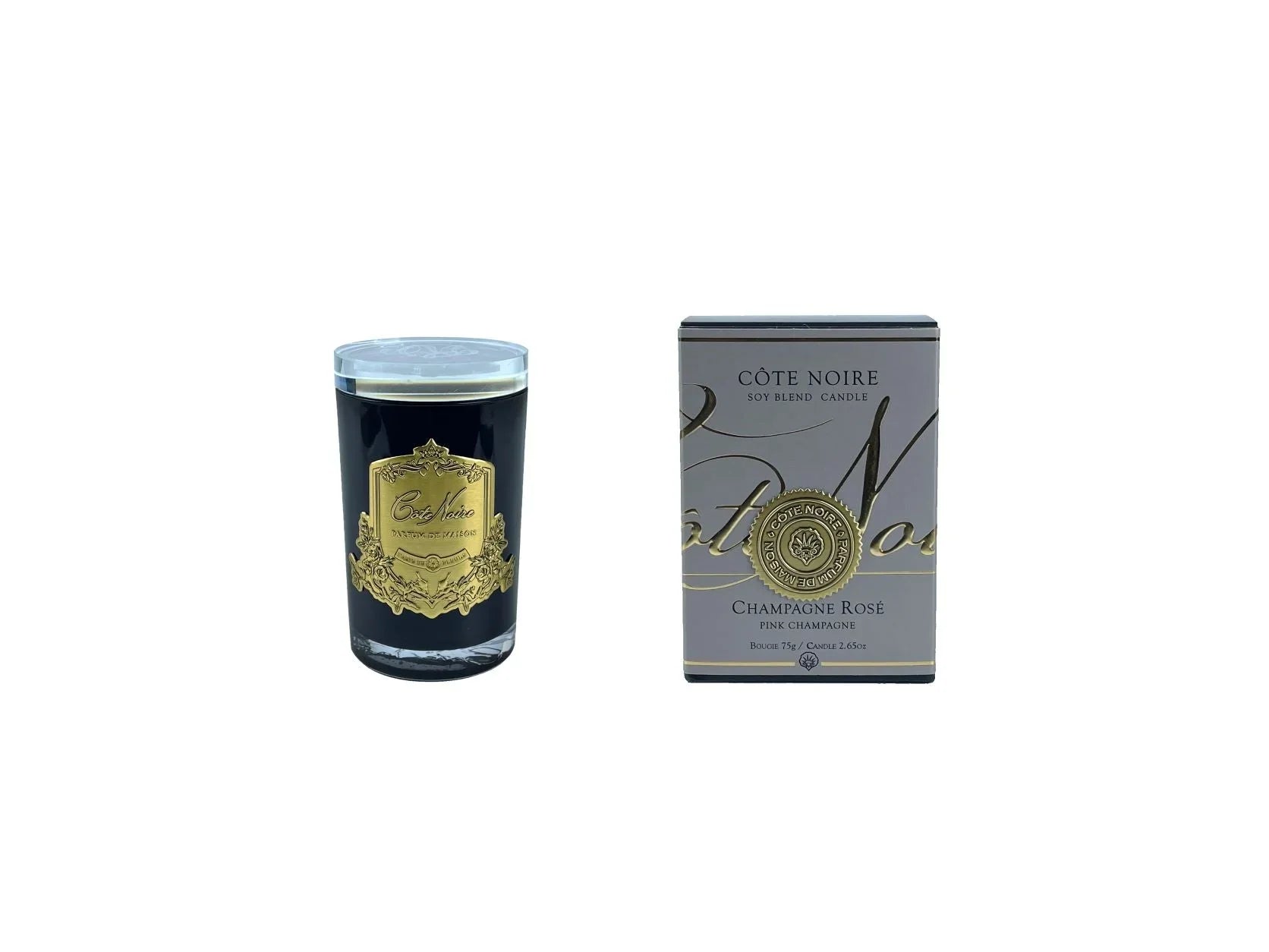 Cote Noire-Pink Champagne - Gold Badge Candles