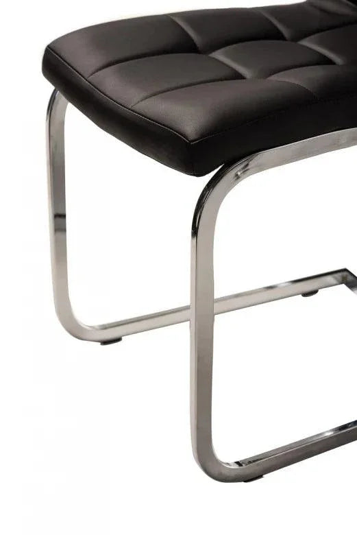 Lucas Dining Chair Black Set of 2 - Furniture Castle
