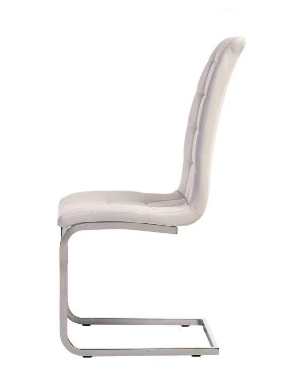 Lucas Dining Chair White Set of 2 - Furniture Castle