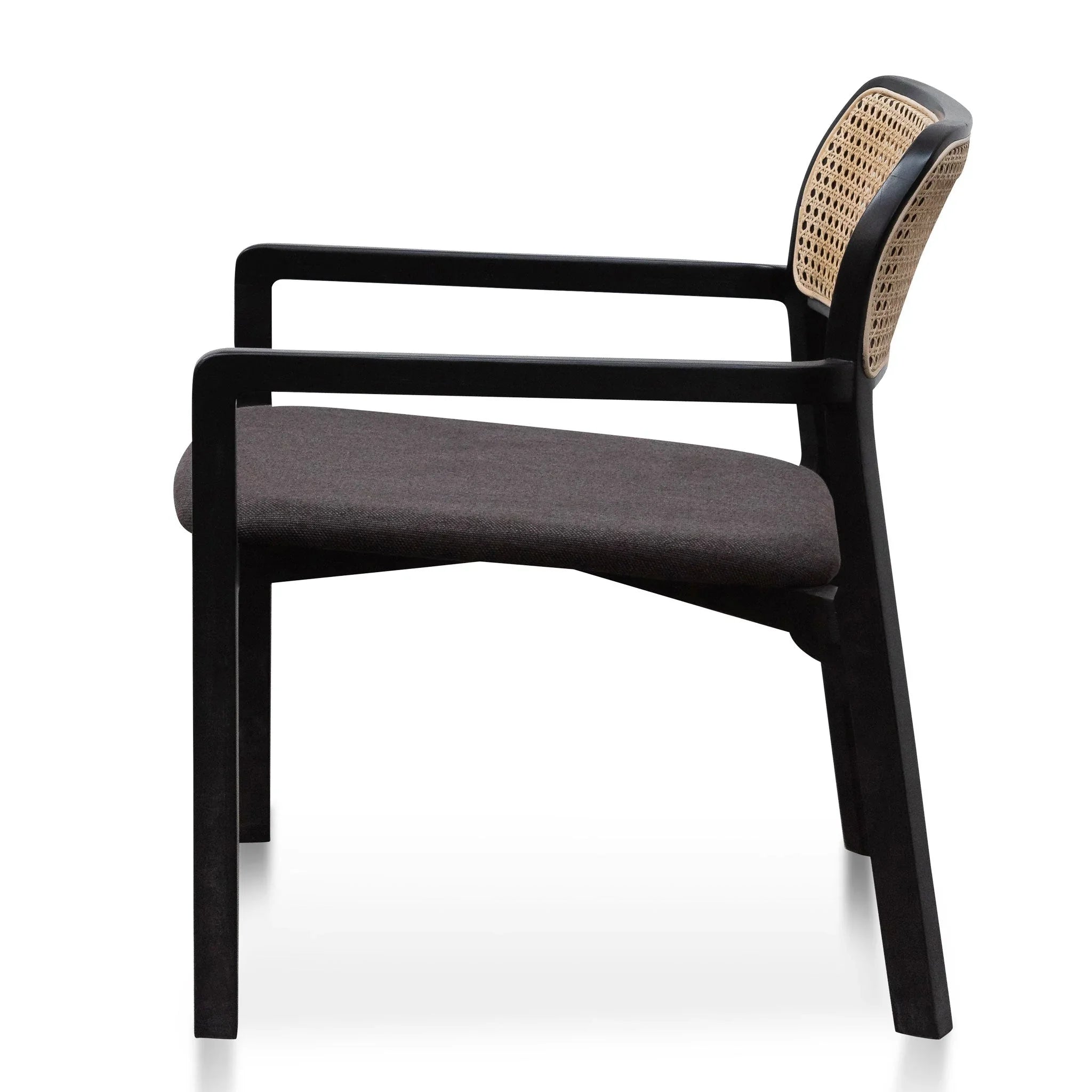 FC Fabric Armchair - Anchor Grey with Black Legs