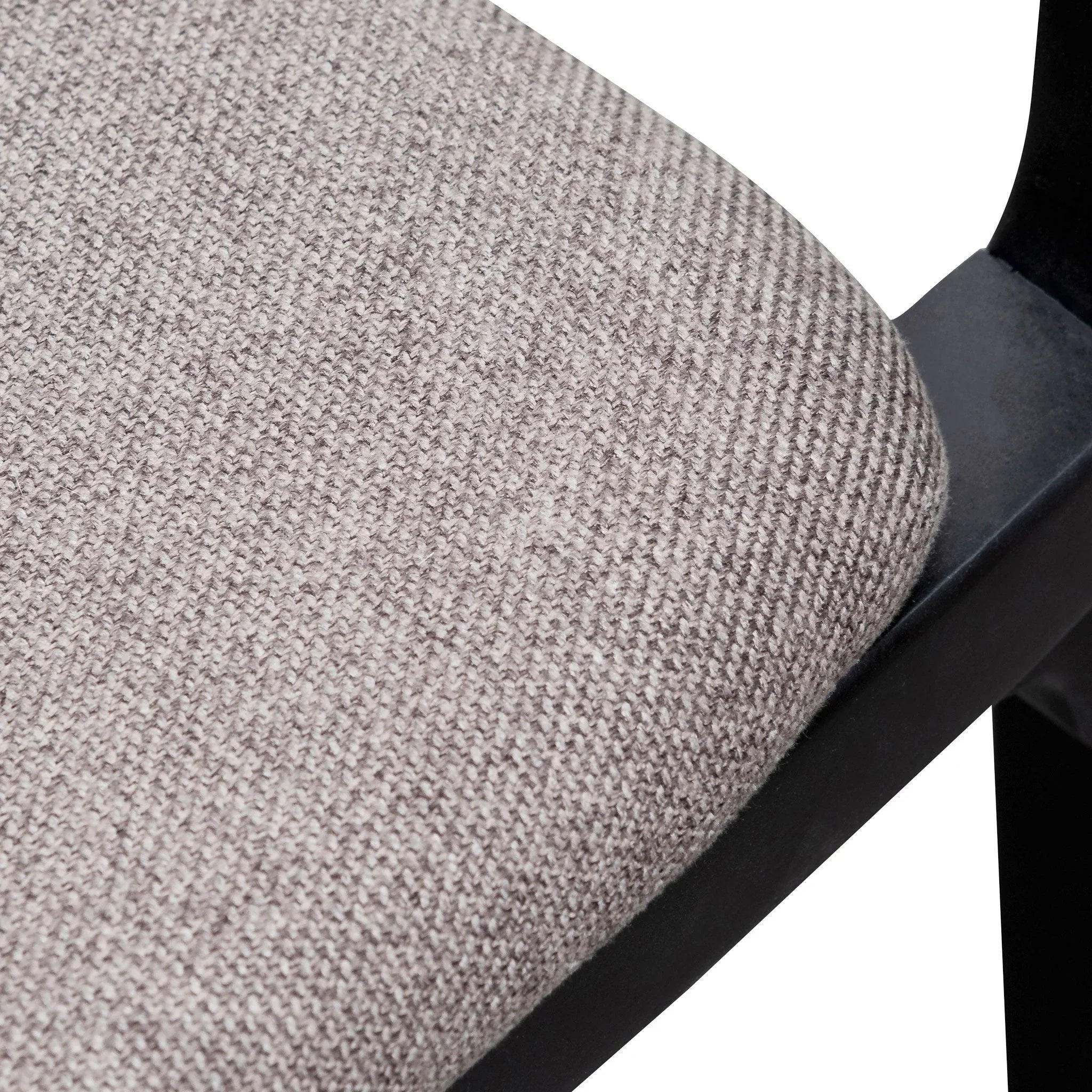 FC Fabric Armchair - Caramel Grey with Black Legs