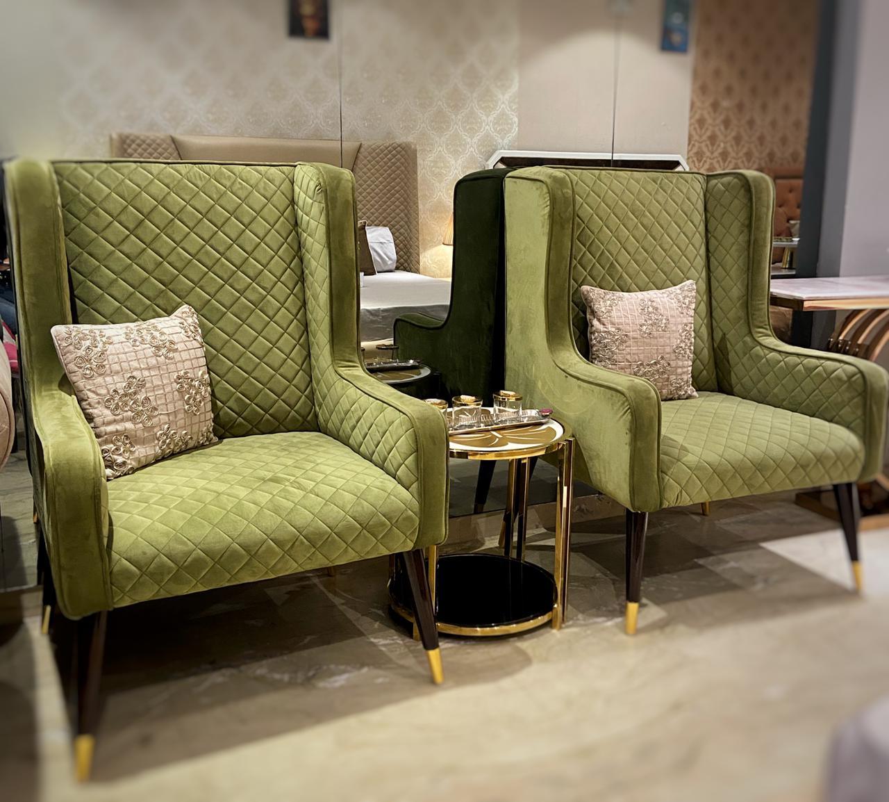 Maharaja High Back Chair Upholstered - Furniture Castle