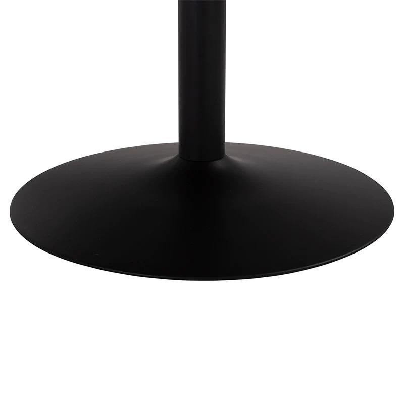 Marmor Marble Dining Table 110cm - White & Black - Furniture Castle