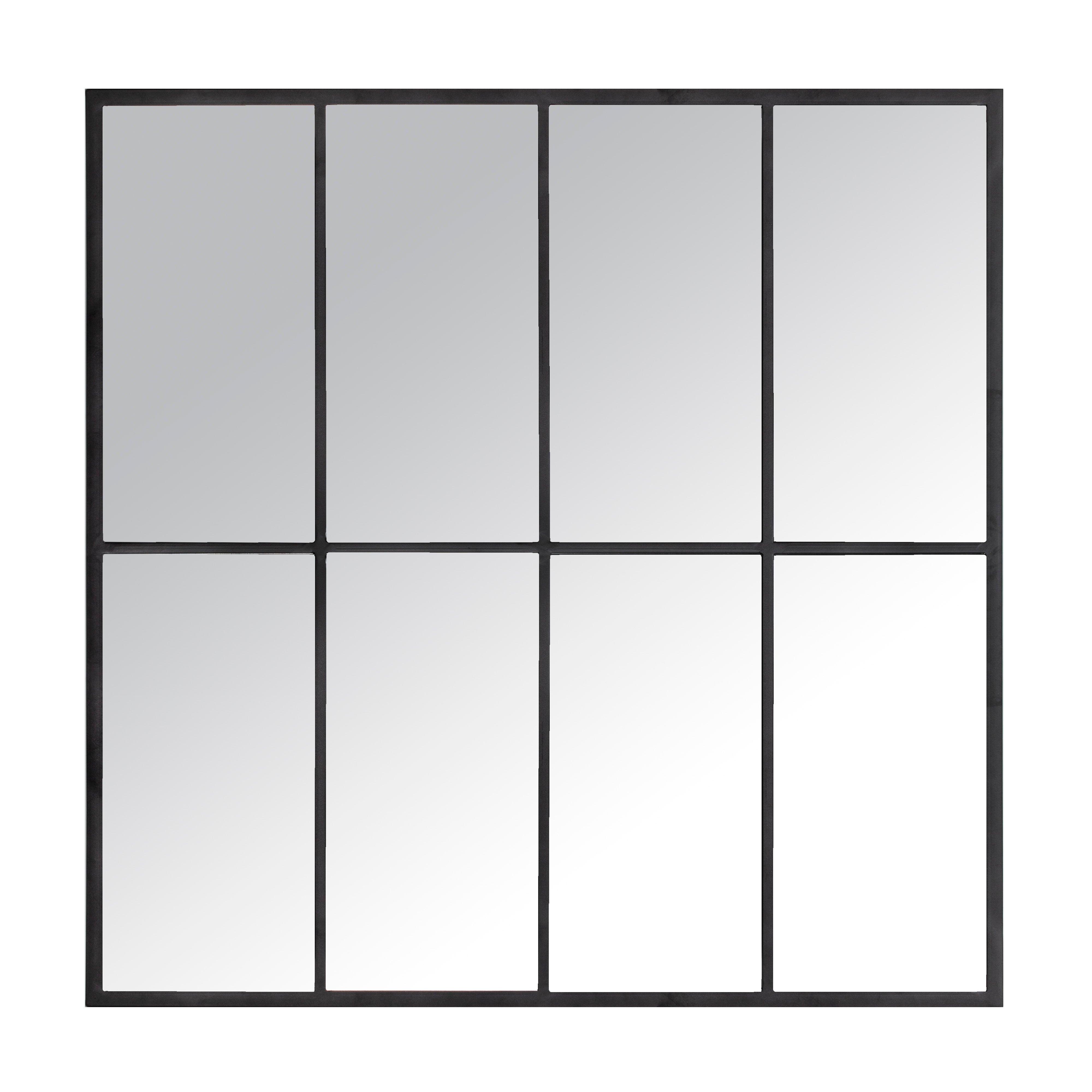 Martial Mirror Black 80x80x2cm - Furniture Castle