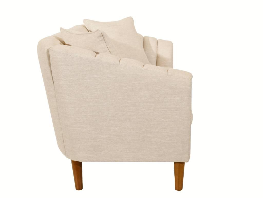 Masic 3 Seater Sofa Set Beige Colour - Furniture Castle