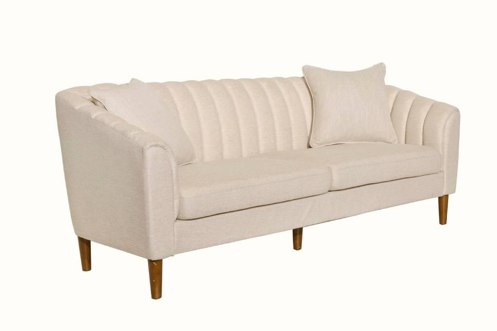 Masic 3 Seater Sofa Set Beige Colour - Furniture Castle