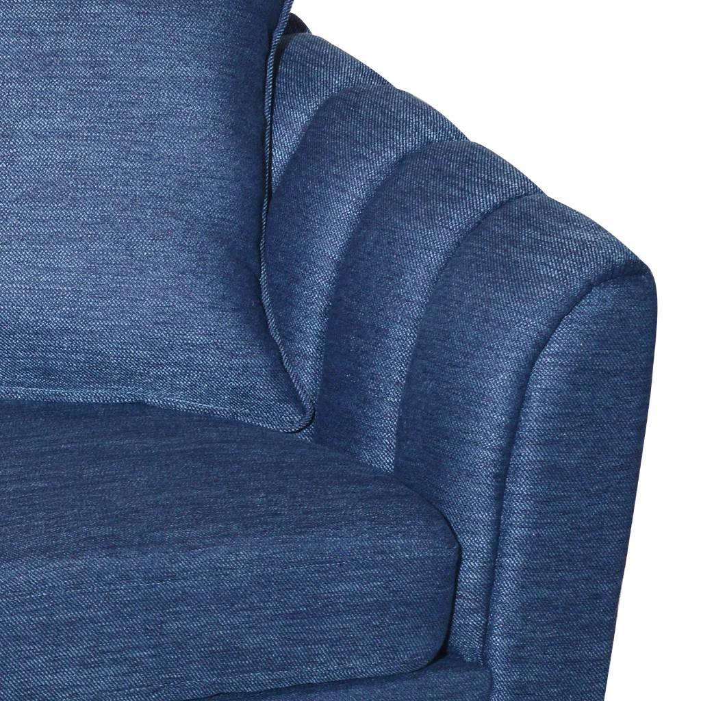 Masic 3 Seater Sofa Set Navy Blue Colour - Furniture Castle