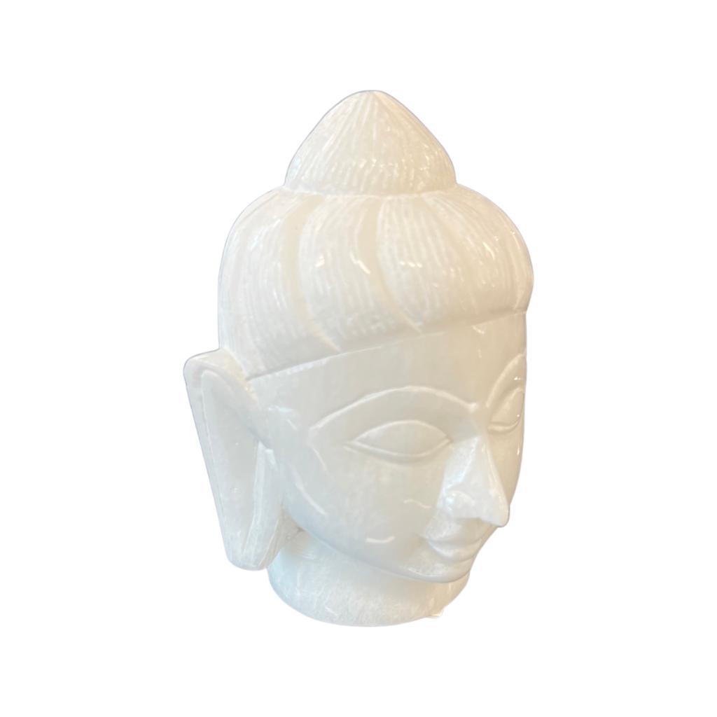Maverick Marble Buddha - White - Furniture Castle