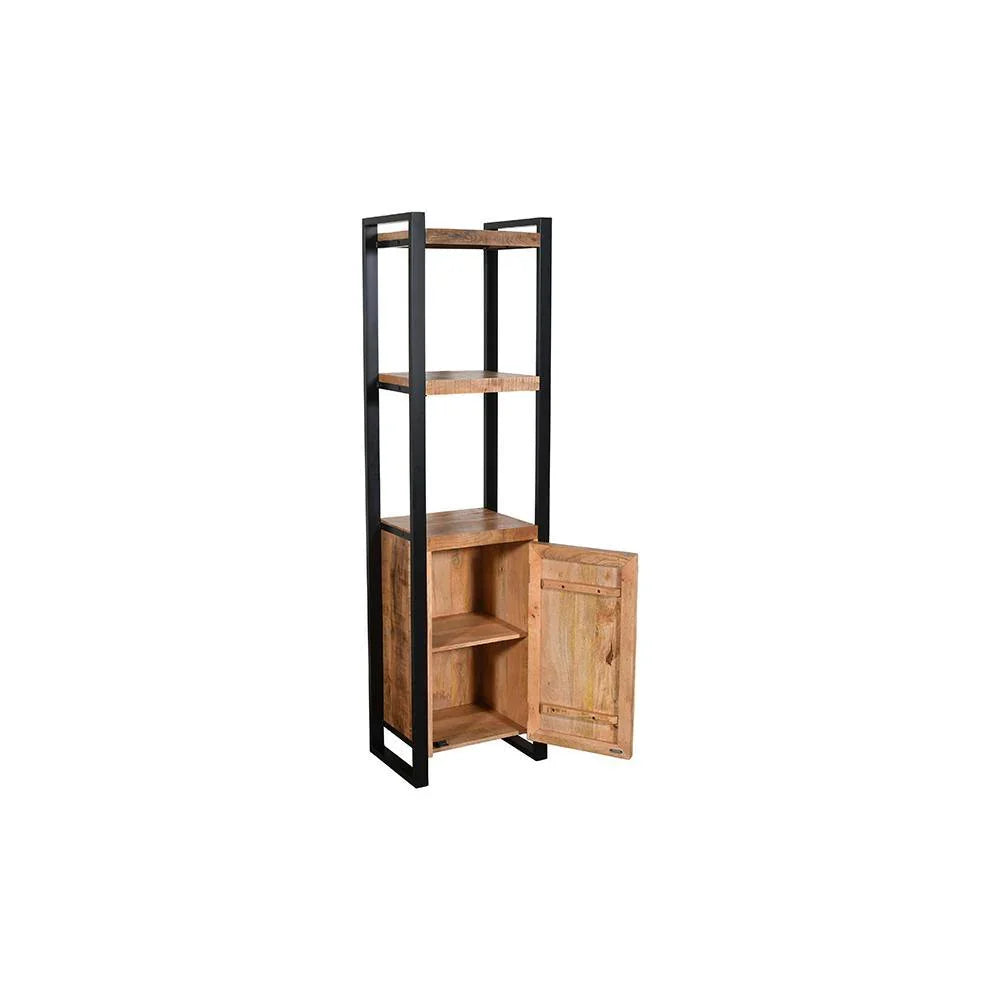 Meadows 1 Door Bookshelf - L55 X W40 X H200 - Furniture Castle