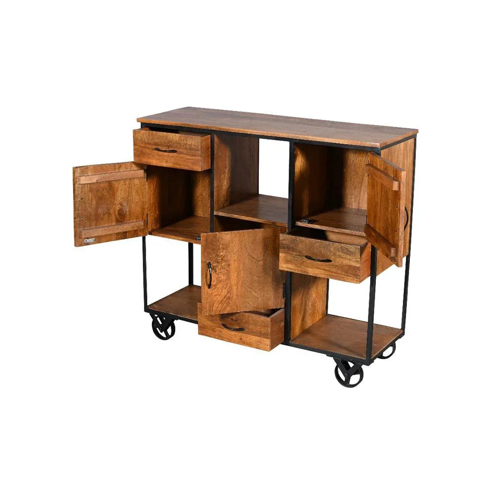 Meadows 3 Drawer 3 Door Cabinet - Furniture Castle