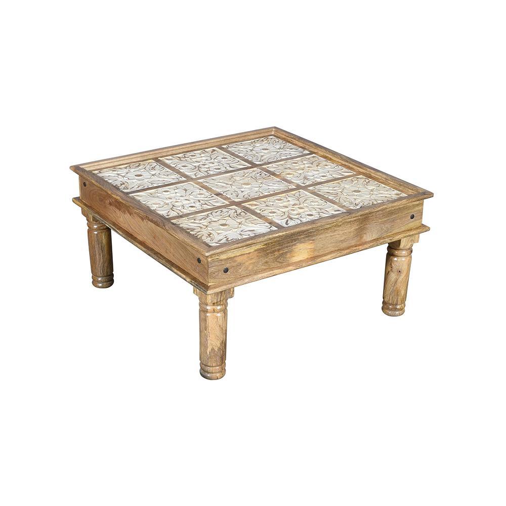 Mehraab Coffee Table - L90 X W90 X H45 - Furniture Castle