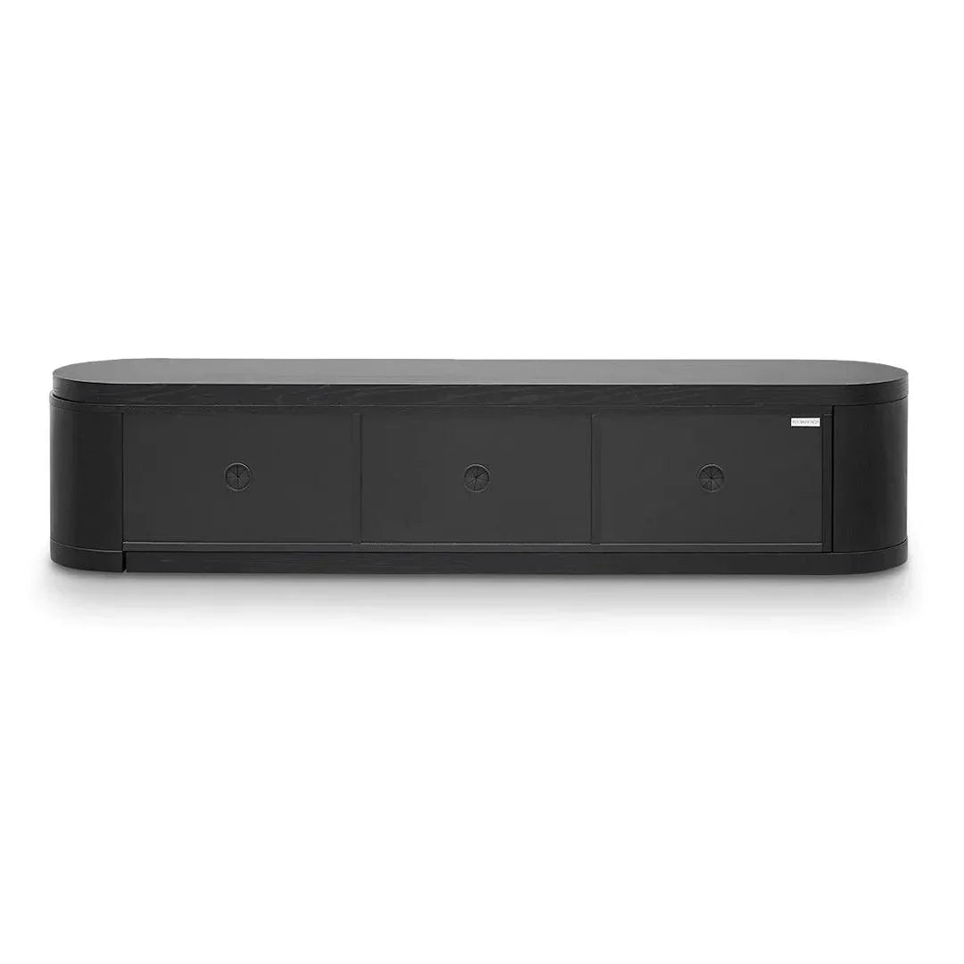 Mercei Expandable TV Entertainment Unit - Black - Furniture Castle