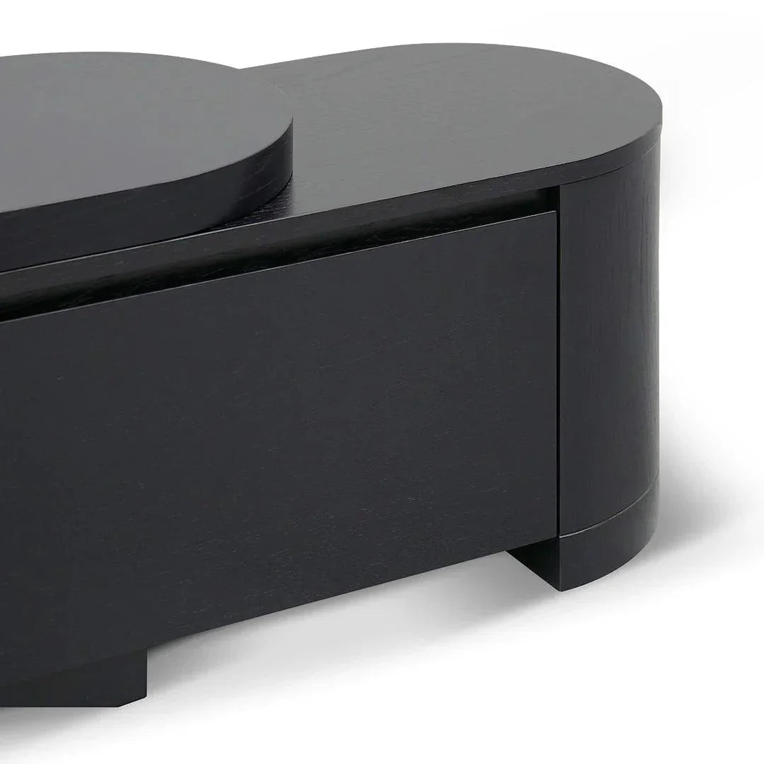 Mercei Expandable TV Entertainment Unit - Black - Furniture Castle