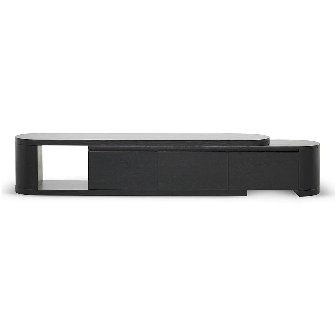 Mercei Expandable TV Entertainment Unit - Black - Furniture Castle