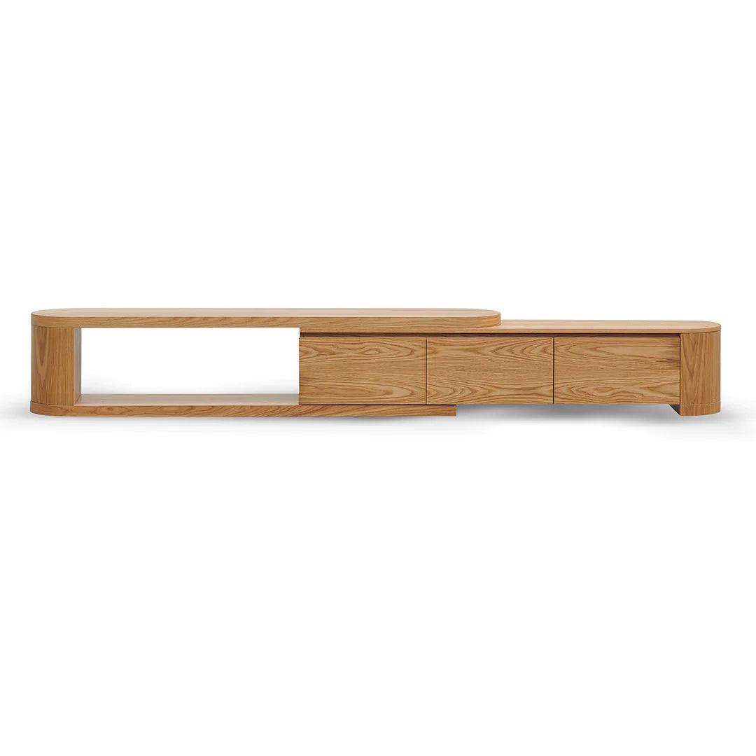 Mercei Expandable TV Entertainment Unit - Natural Oak - Furniture Castle