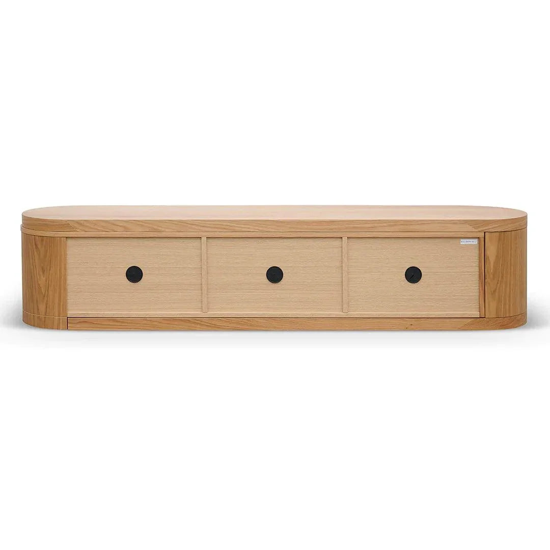 Mercei Expandable TV Entertainment Unit - Natural Oak - Furniture Castle