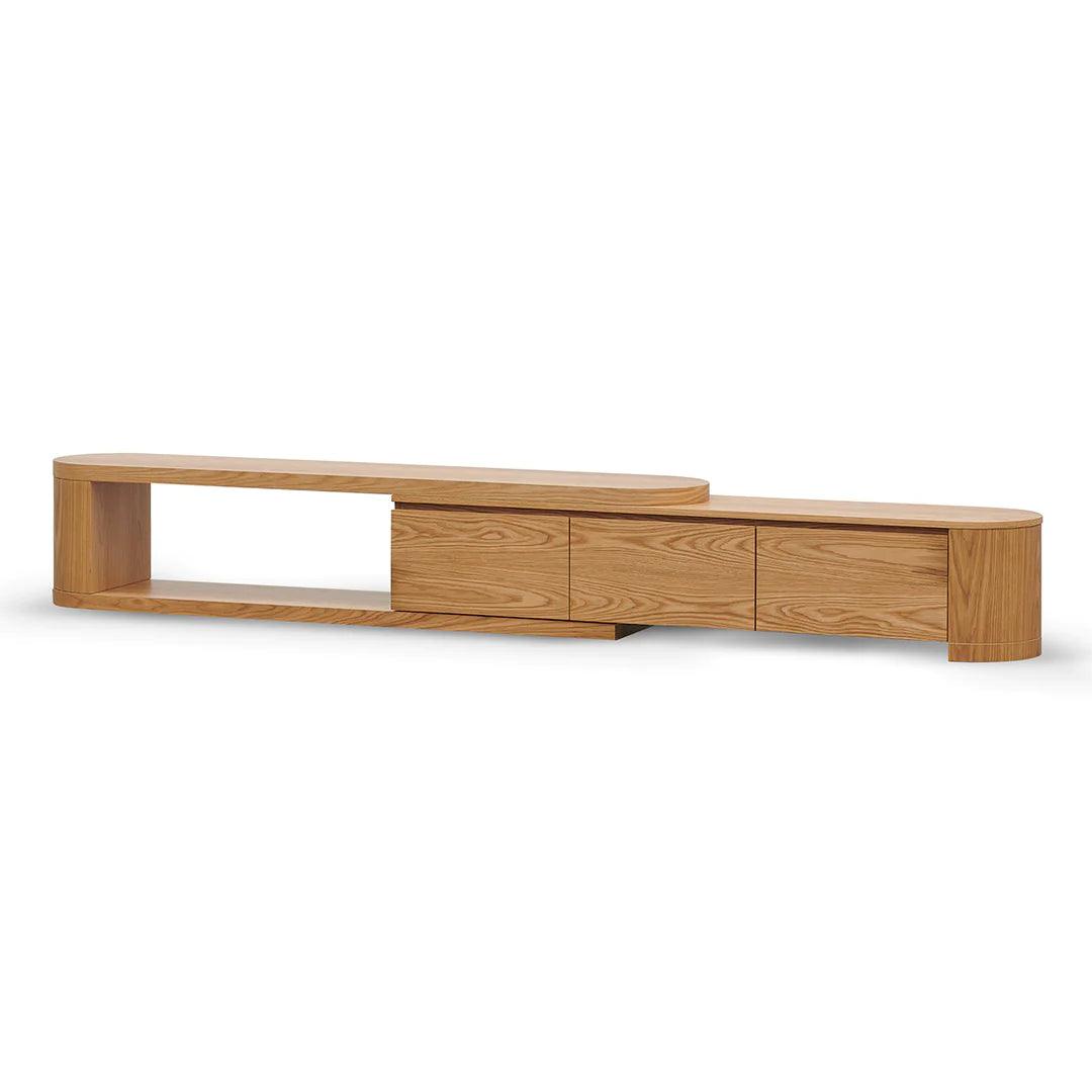 Mercei Expandable TV Entertainment Unit - Natural Oak - Furniture Castle