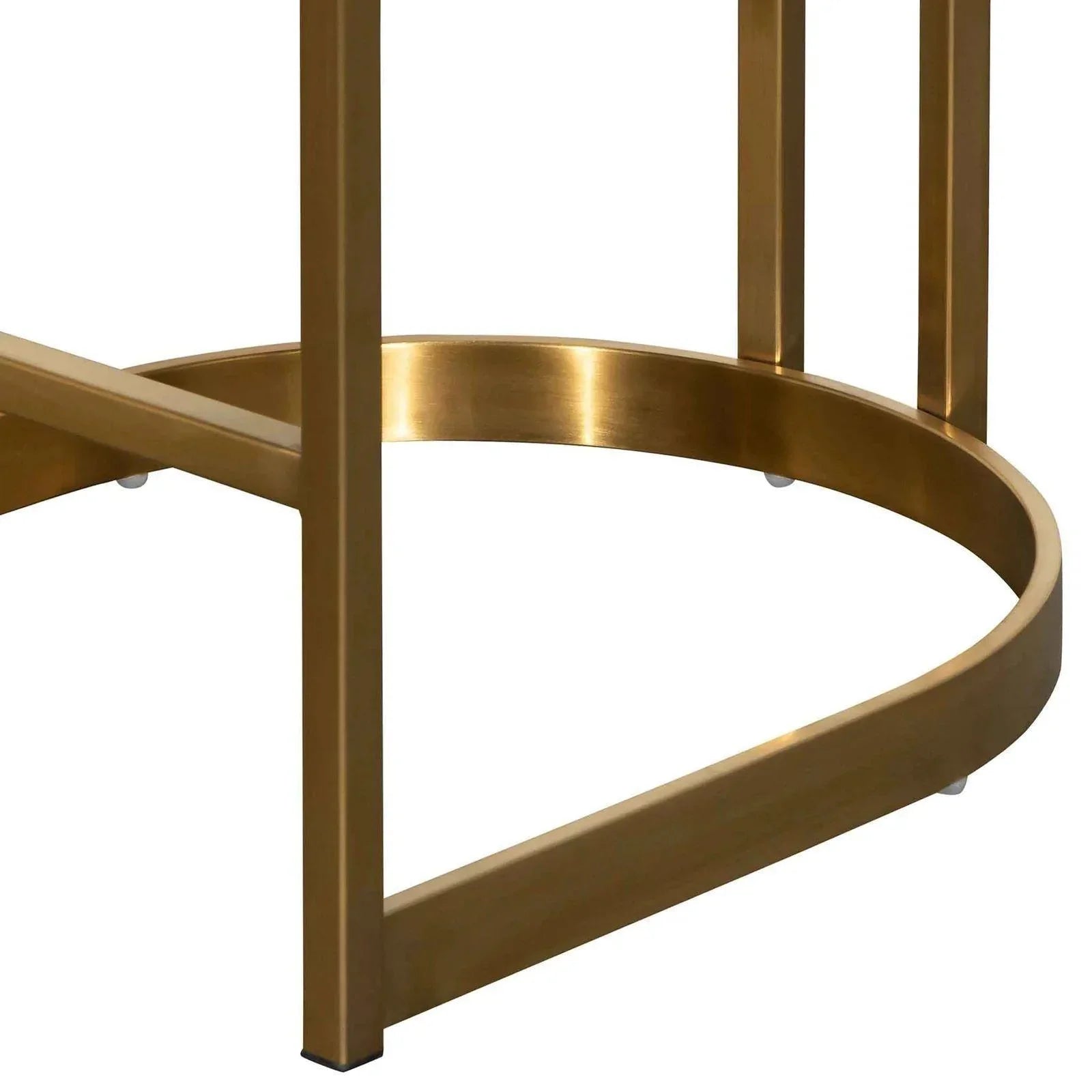 Mettalica Black Velvet Bar Stool - Golden Base - Furniture Castle