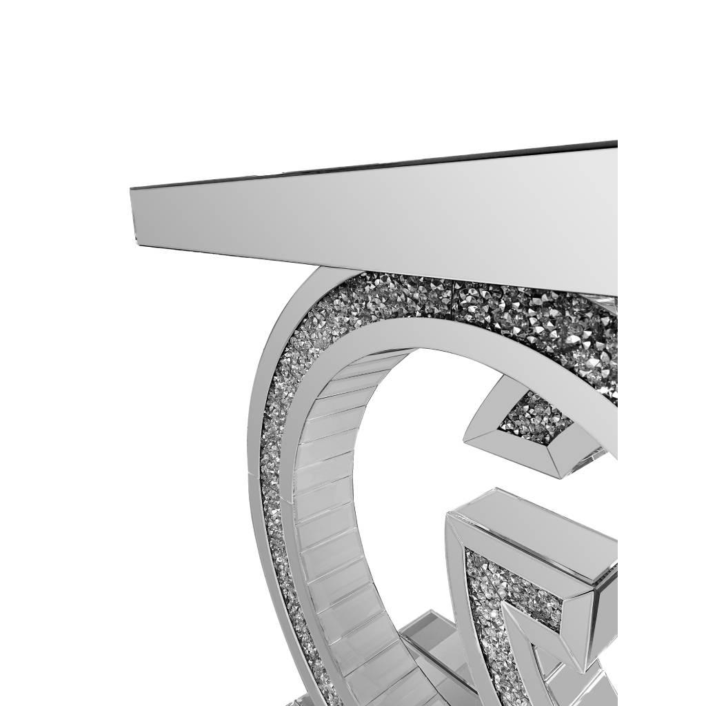 Monte Console Table Glass 120x38x80cm - Furniture Castle