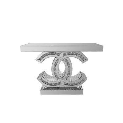 Monte Console Table Glass 120x38x80cm - Furniture Castle