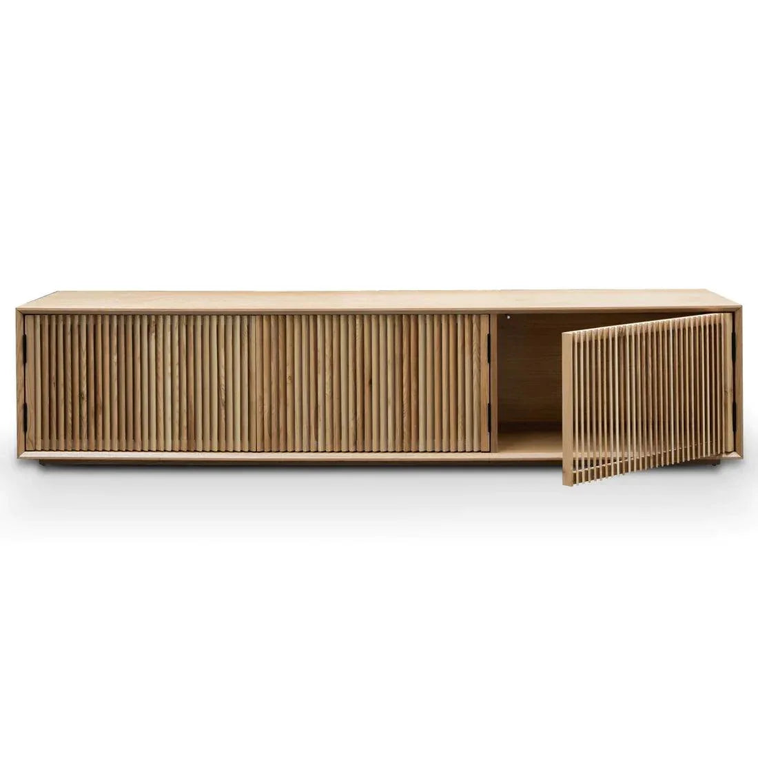Natural Bliss 2m Entertainment TV Unit - Natural Ash Veneer - Furniture Castle