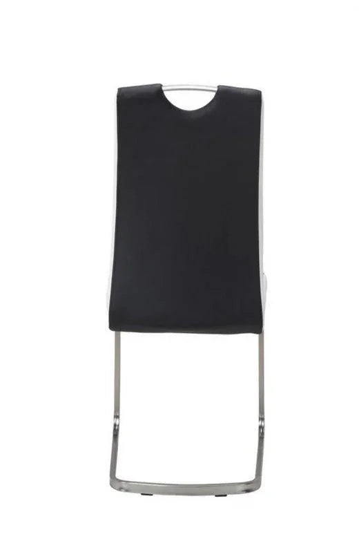 Neo Dining Chair Black/White Set of 2 - Furniture Castle