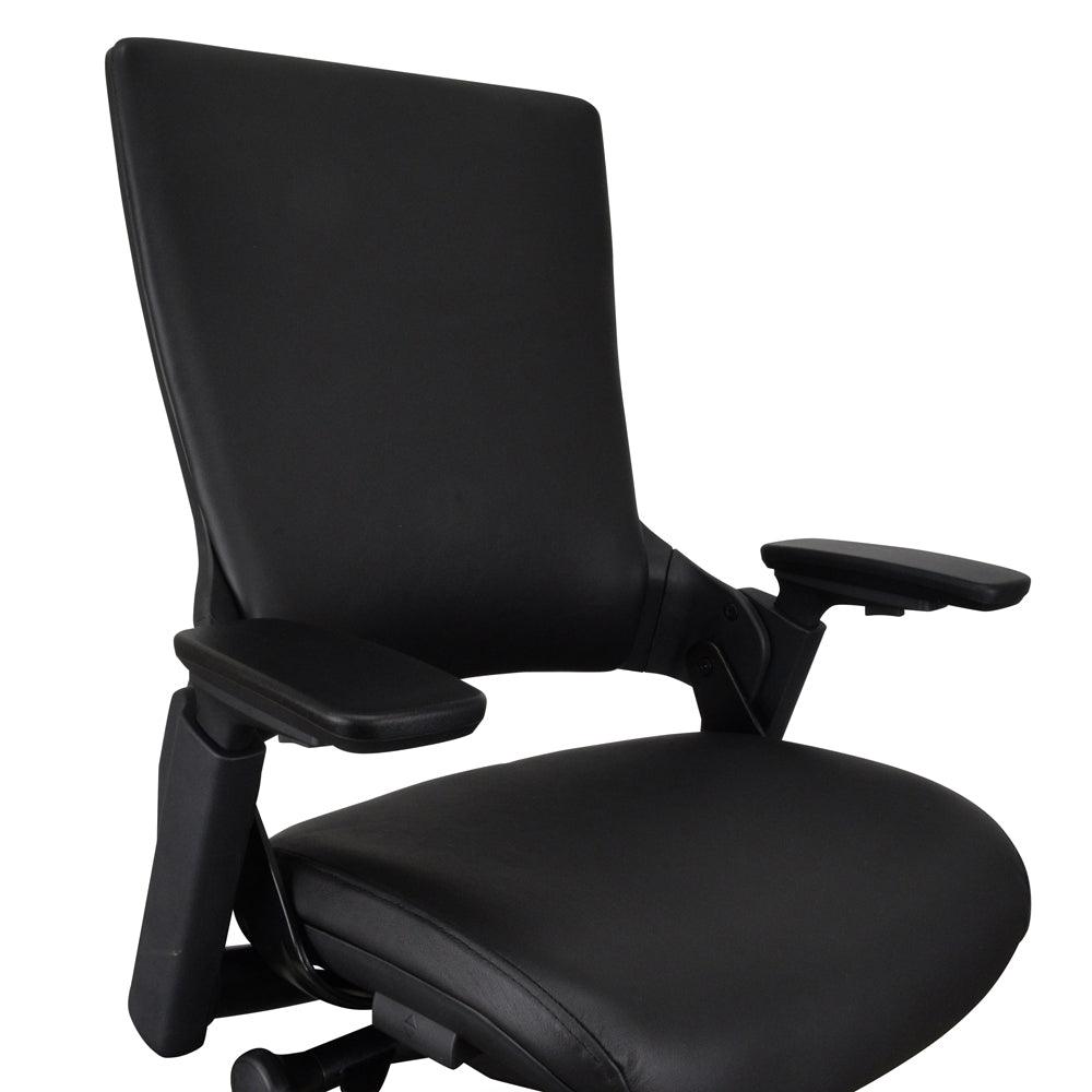 OC2151-UN Ergonomic Leather Office Chair - Black - Furniture Castle