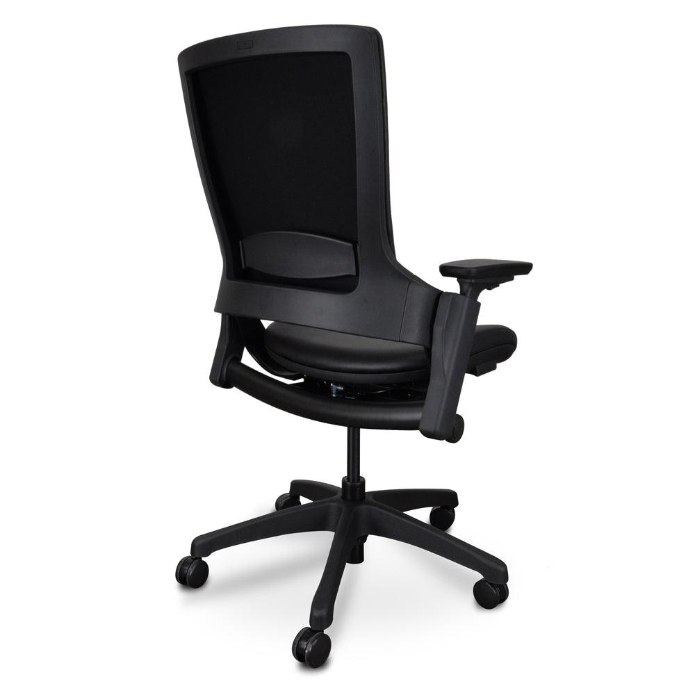 OC2151-UN Ergonomic Leather Office Chair - Black - Furniture Castle