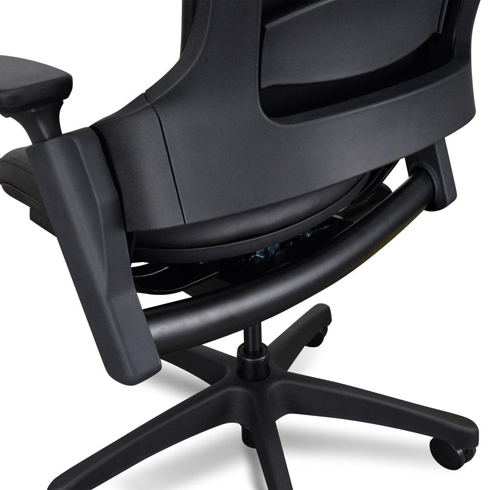 OC2151-UN Ergonomic Leather Office Chair - Black - Furniture Castle