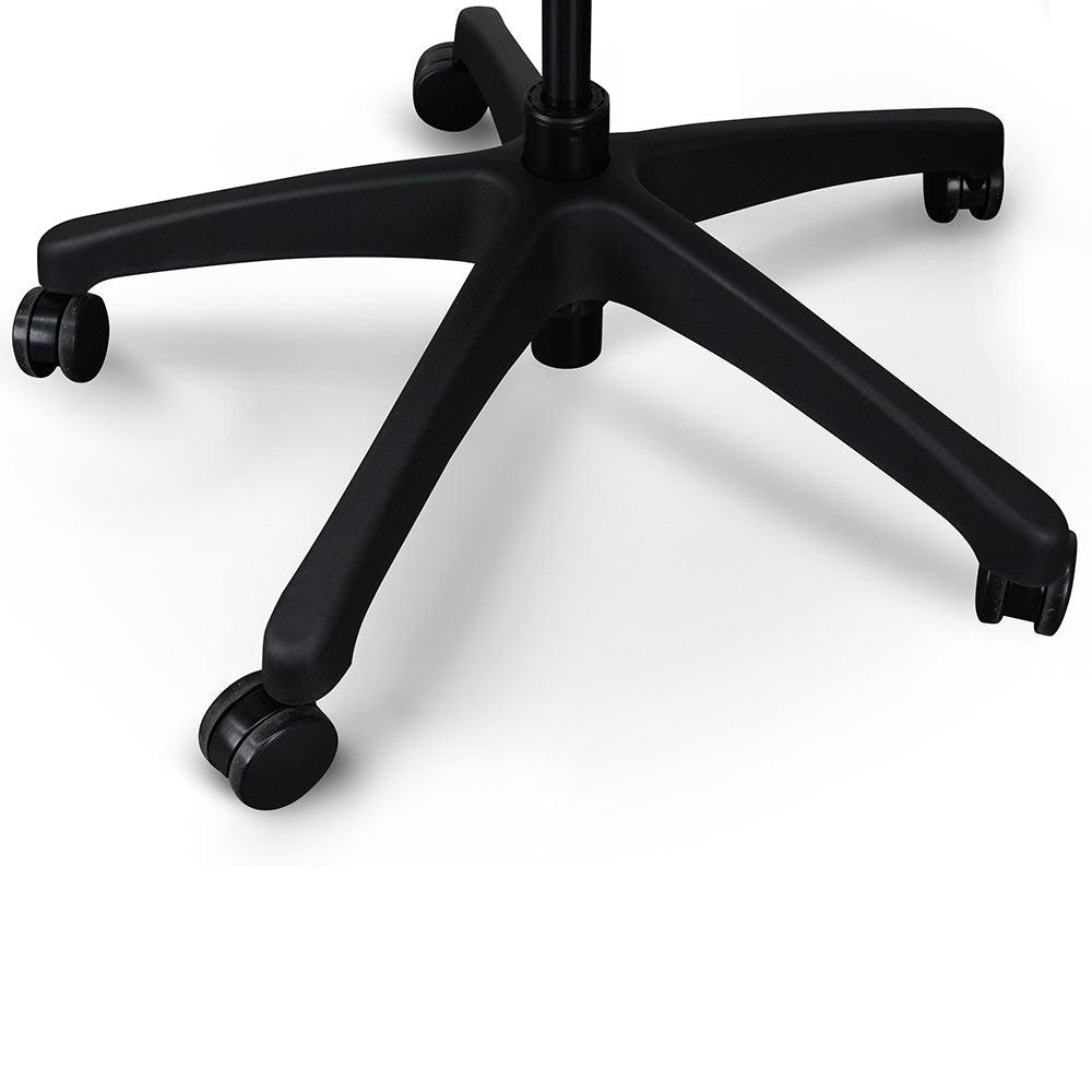 OC2151-UN-HD2155-UN Ergonomic Leather Office Chair With Head Rest - Black - Furniture Castle