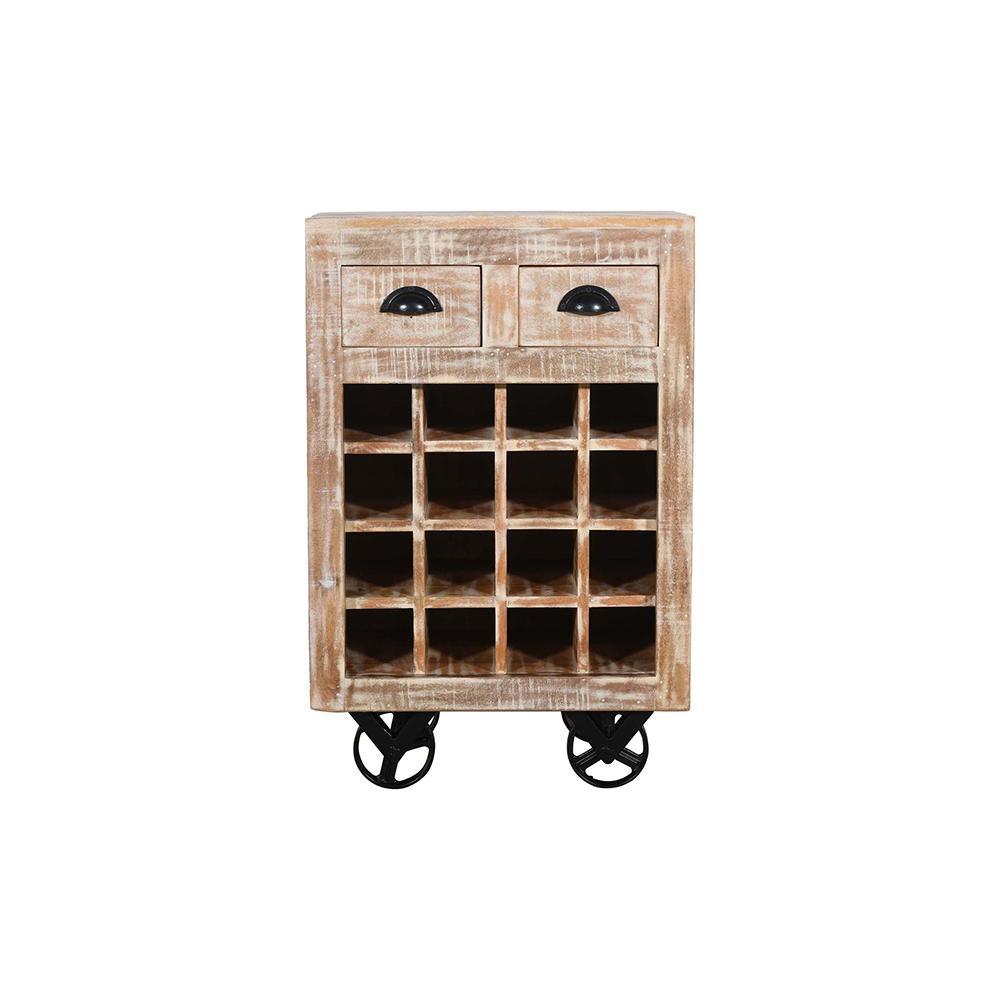 Oster 2 Drawer Wine Rack - L55 X W35 X H85 - Furniture Castle