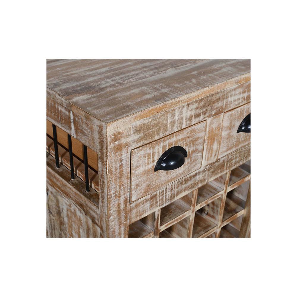 Oster 2 Drawer Wine Rack - L55 X W35 X H85 - Furniture Castle