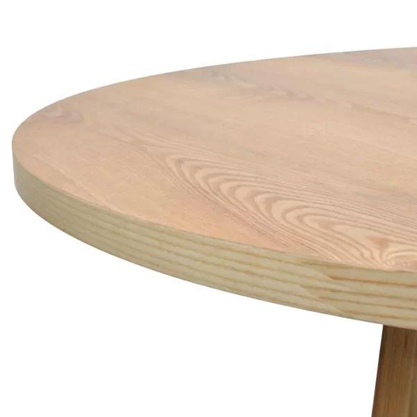 Ostilo Dining Table Round Natural Oak - Furniture Castle