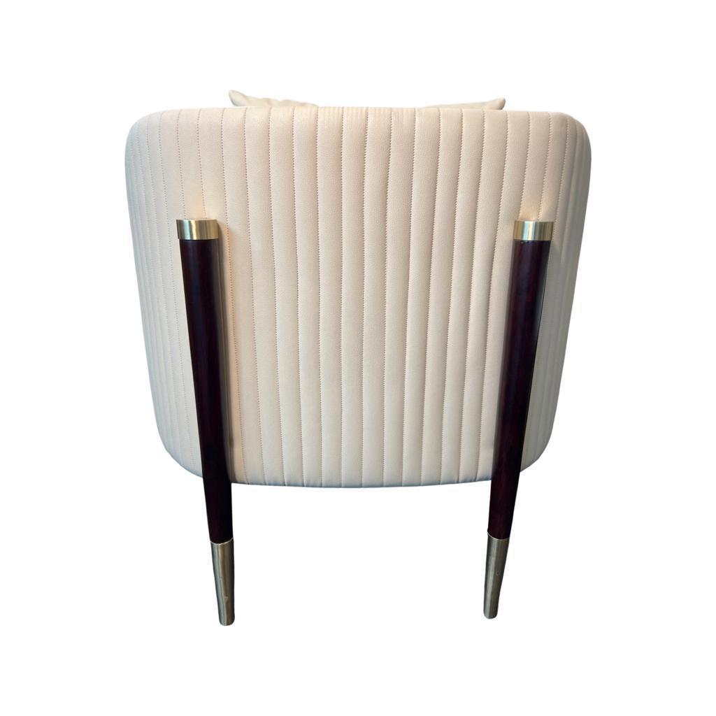 Oxford Arm Upholstered Chair Wth Wooden Legs - Furniture Castle