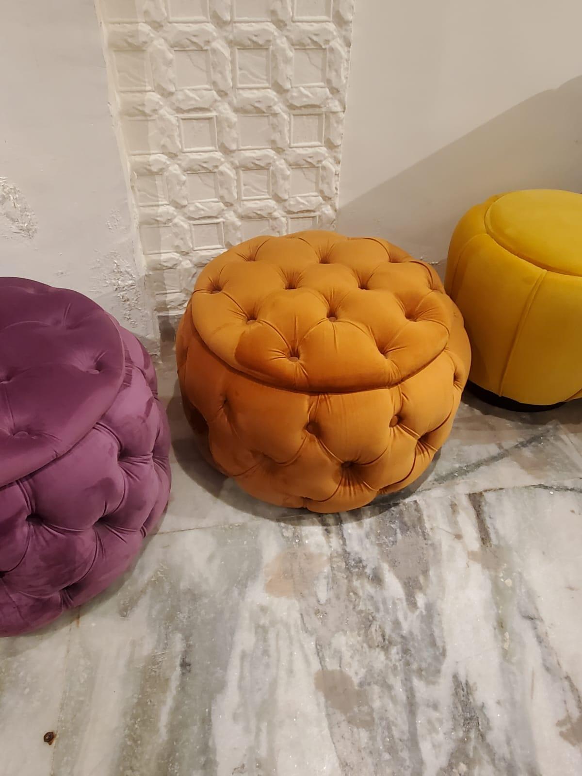 Pleasant Storage Puffy Upholstered - Furniture Castle