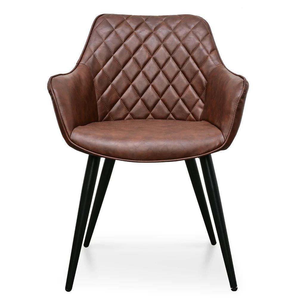 Polo Dining Chair - Cinnamon Brown Set of 2 - Furniture Castle