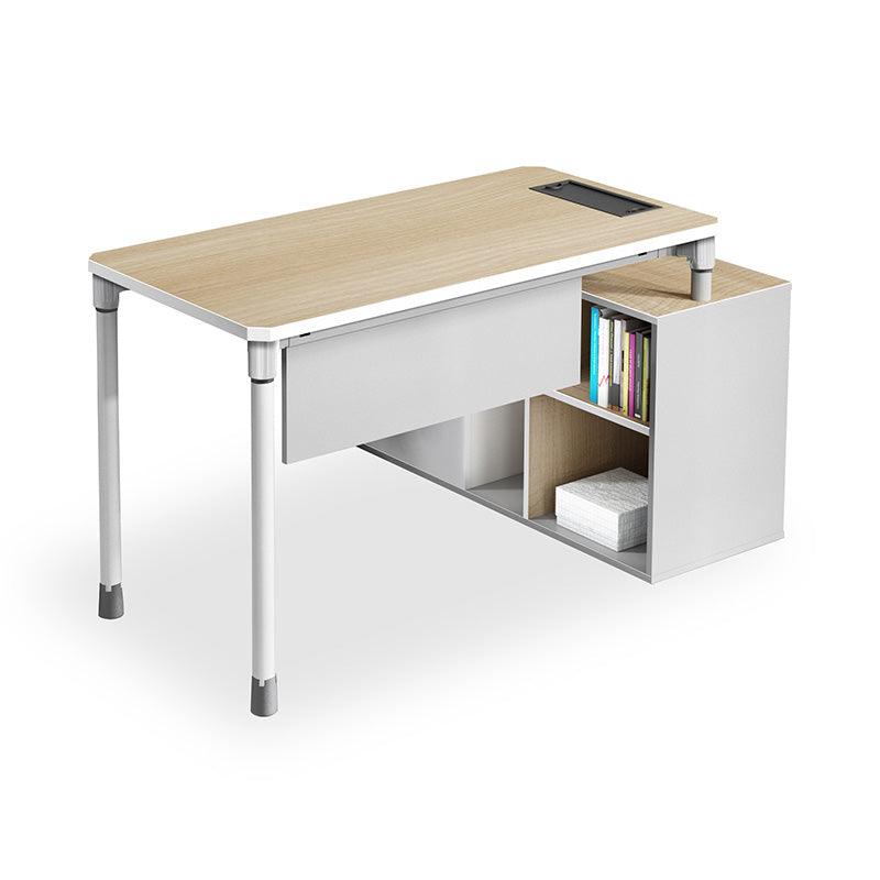 RAVEN SINGLE Workstation 160-180/100cm - Natural White - Furniture Castle